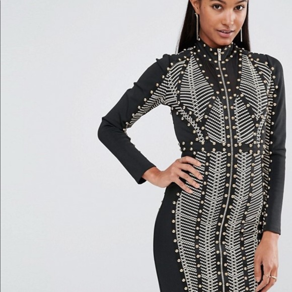 Studded Bandage Dress - Picture 4 of 6