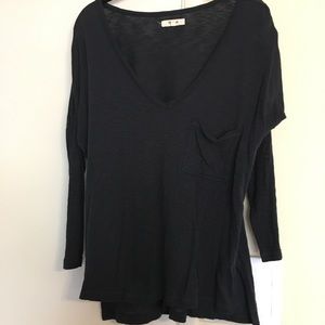 Madewell black 3/4 sleeve shirt, medium