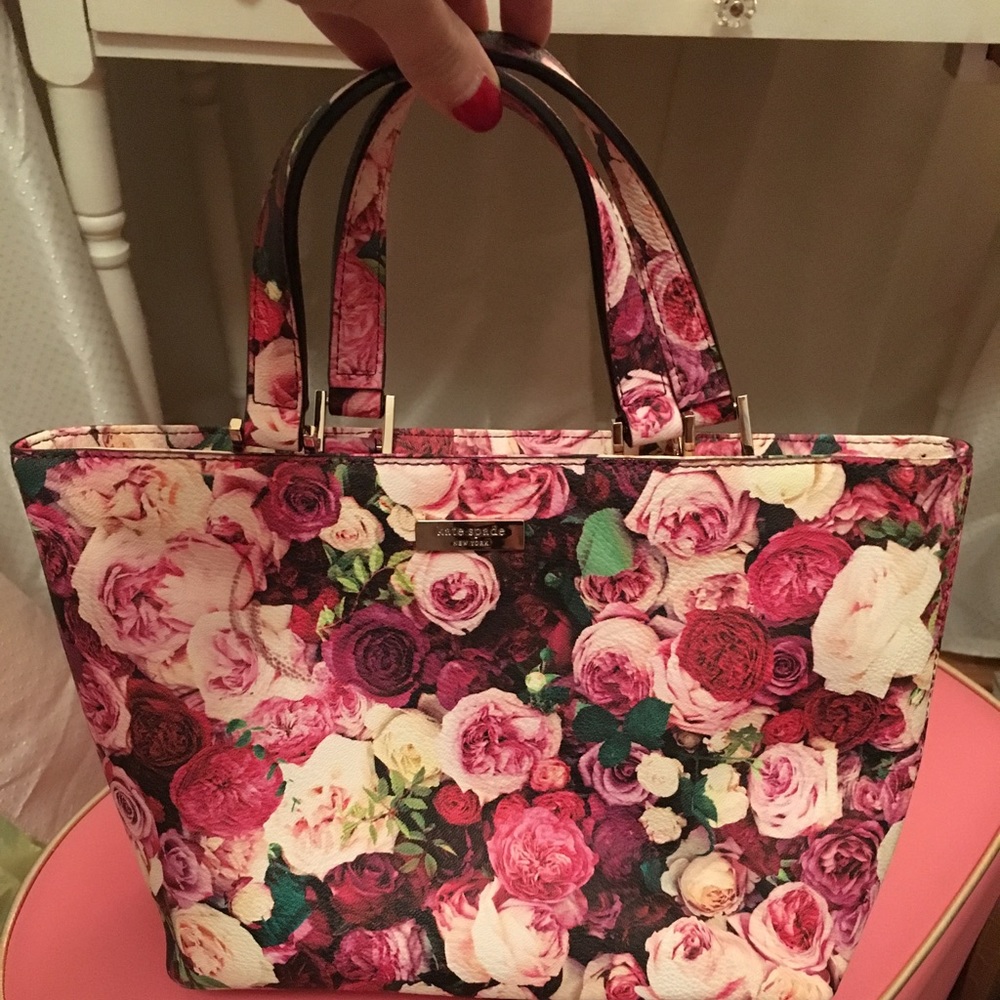 Kate Spade rose print bag