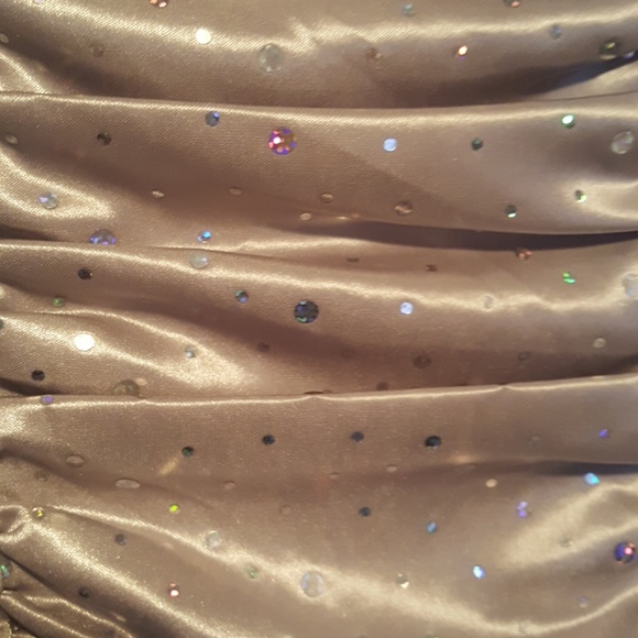 Silver glitter strapless dress - Picture 2 of 4