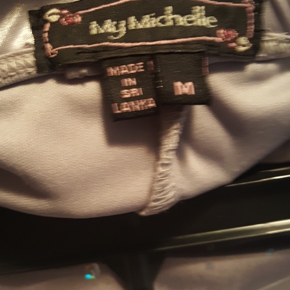 Silver glitter strapless dress - Picture 4 of 4