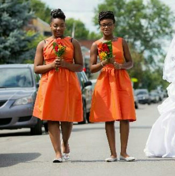 New Orange Dress - Picture 1 of 3