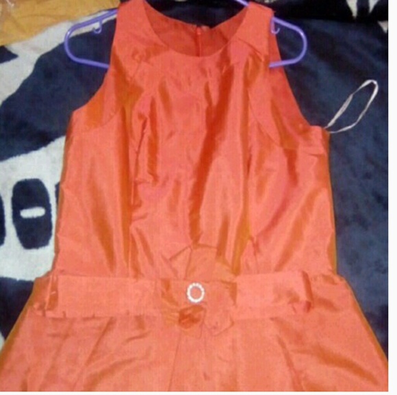 New Orange Dress - Picture 3 of 3