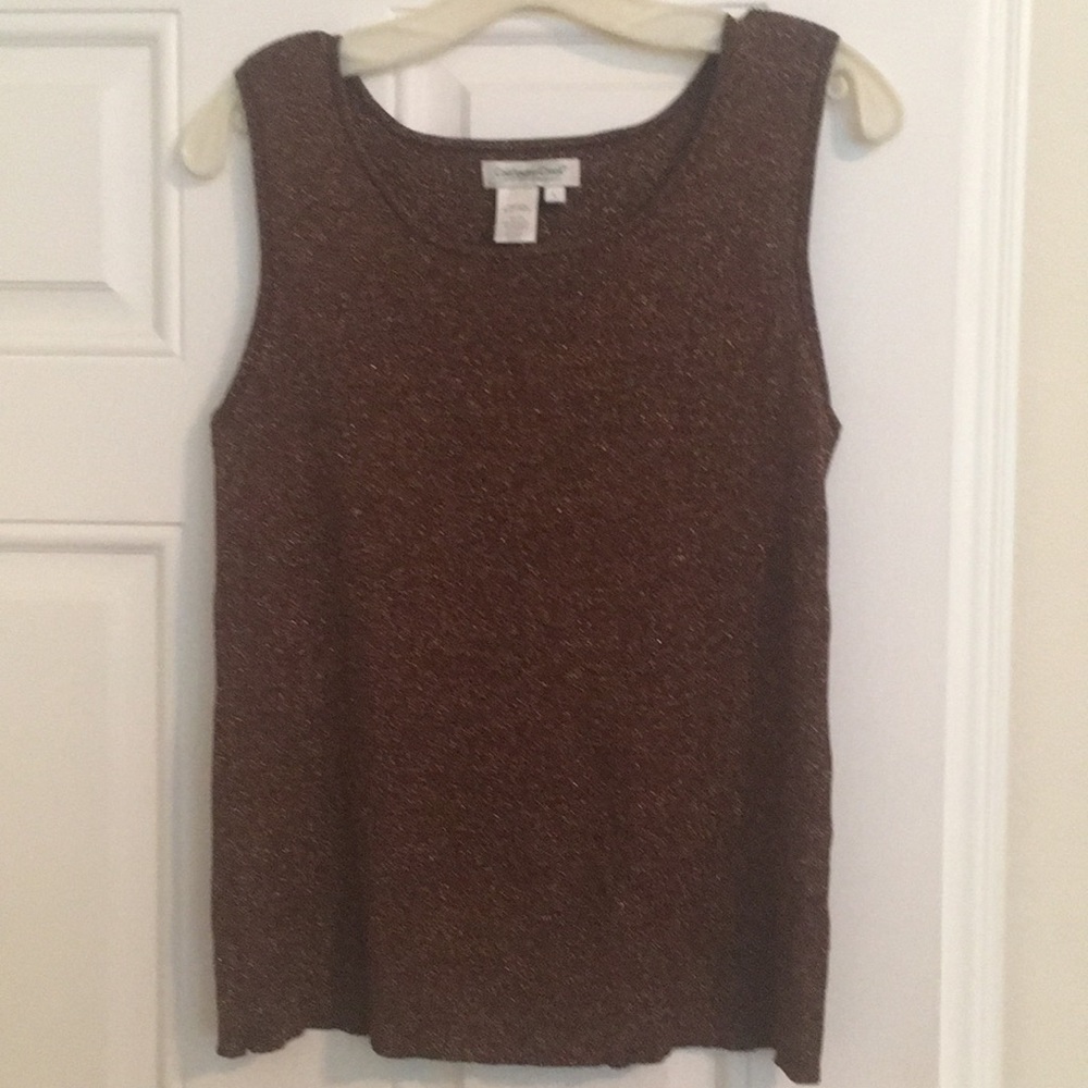 Coldwater Creek Brown Tank Size Large