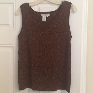 Coldwater Creek Brown Tank Size Large