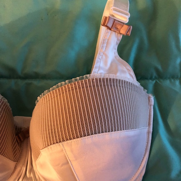 Satin Creme & Brown Bra - Picture 2 of 5