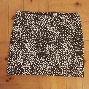 H&M Black White Polka Dot Skirt