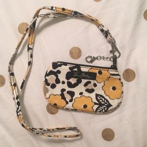 Authentic Vera Bradley ID Holder and Lanyard