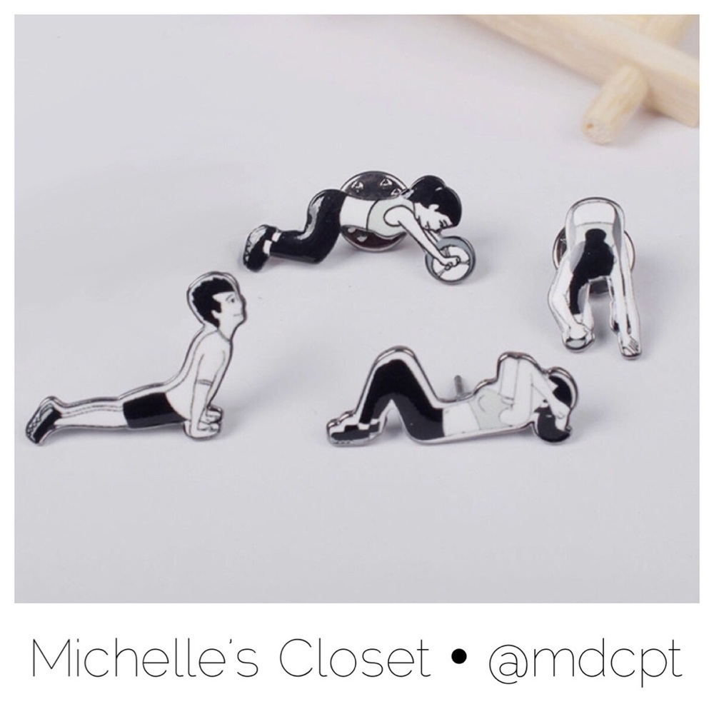 Fitness Buff Pin Set