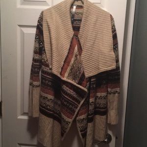 Kensie Long Open Cardigan