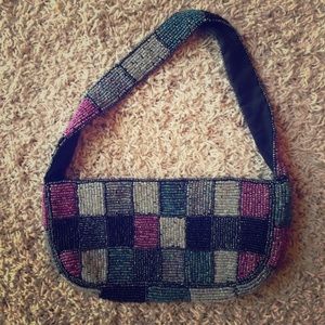 Multicolor Beaded Evening Bag