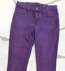J Brand super skinny jeans plum color size 26