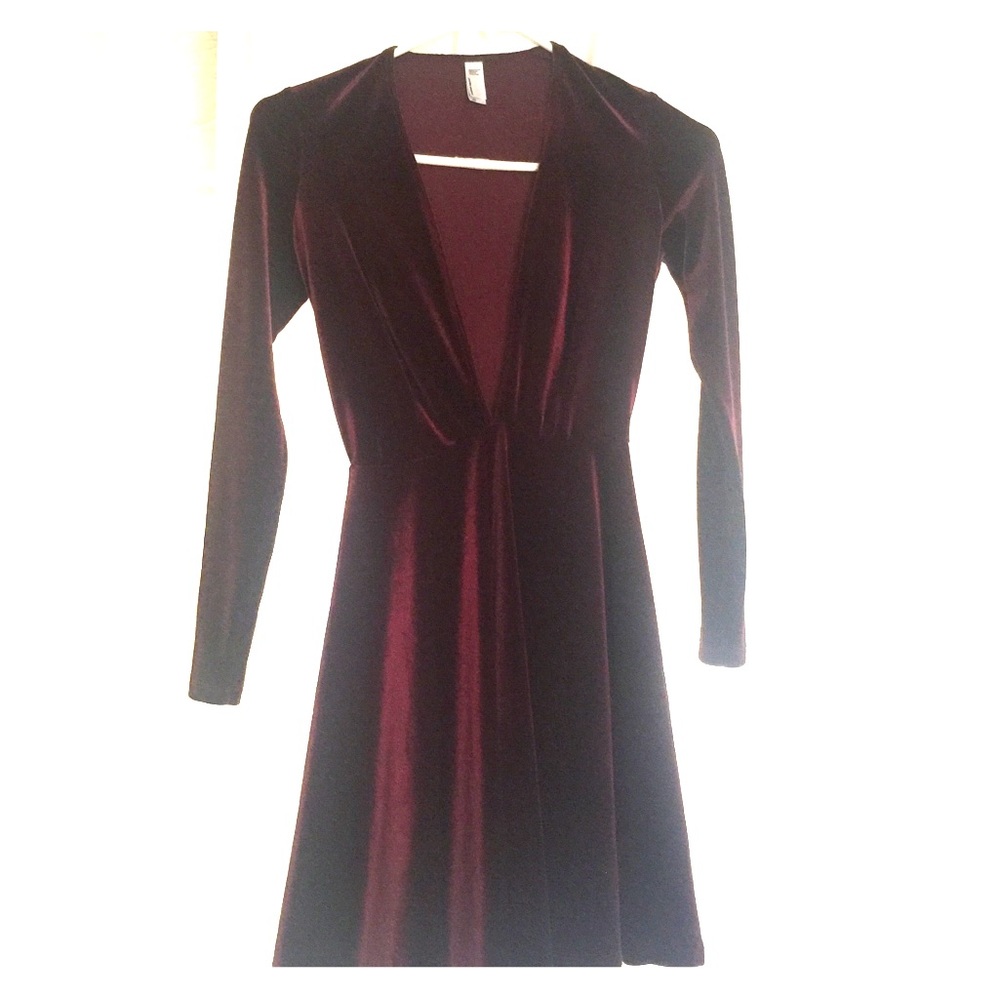 American Apparel Velvet Holiday Dress
