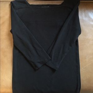 Ann Taylor Tee - Black 3/4 Length sleeves