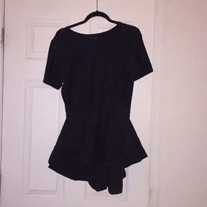 Cos Peplum Black Tee shirt