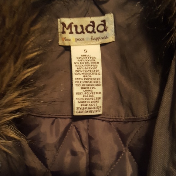Mudd army jacket with fur - Picture 2 of 4
