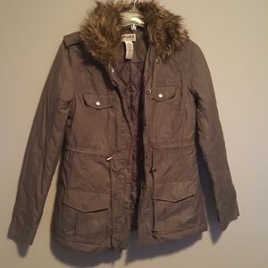Mudd army jacket with fur