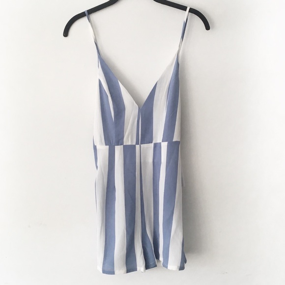 Glamorous Strappy Romper Playsuit in Bold Stripe - Picture 3 of 8
