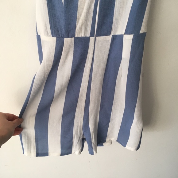 Glamorous Strappy Romper Playsuit in Bold Stripe - Picture 4 of 8