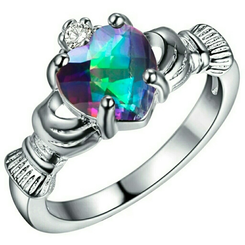🆕Irish Claddagh Ring, Sterling Silver