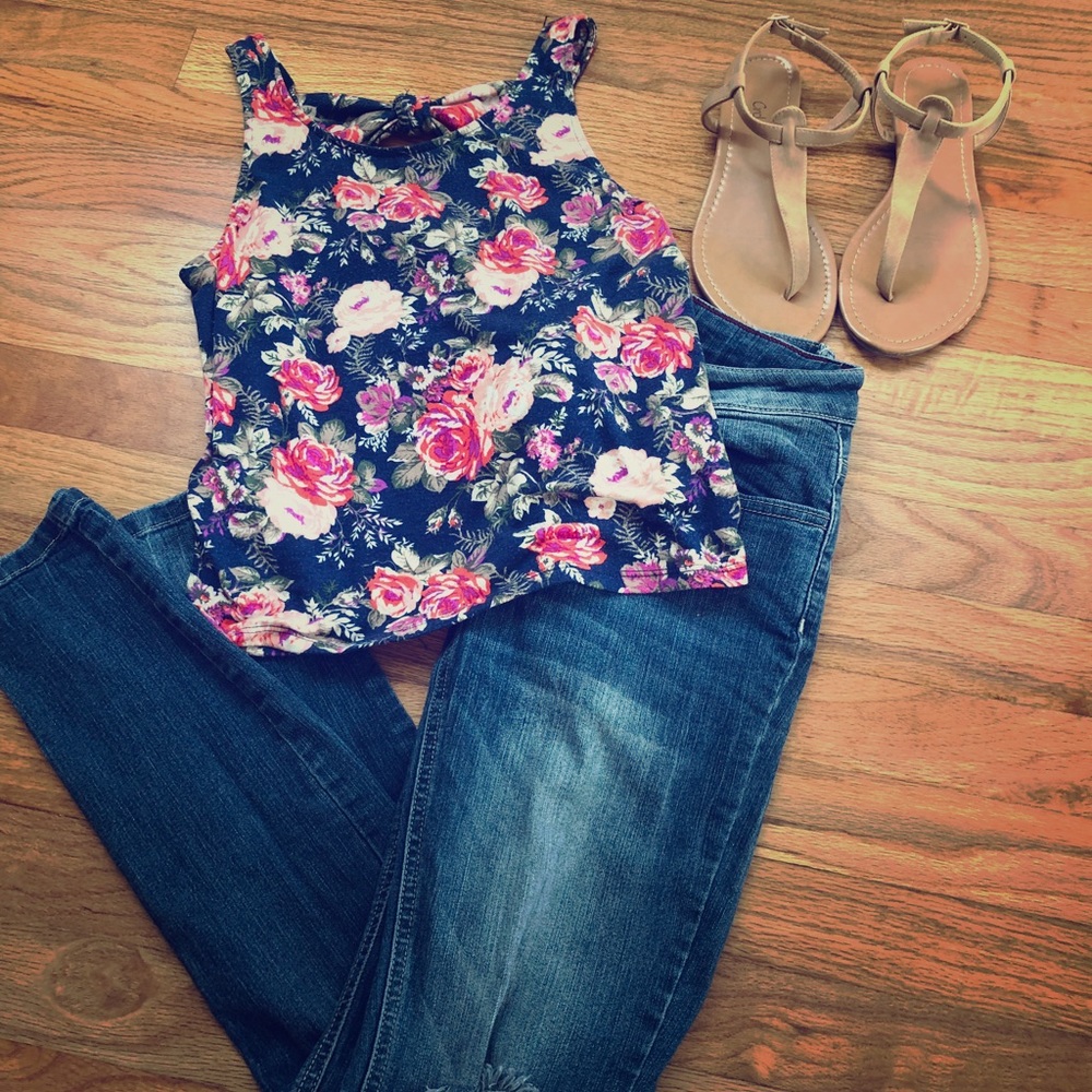 Floral tank top