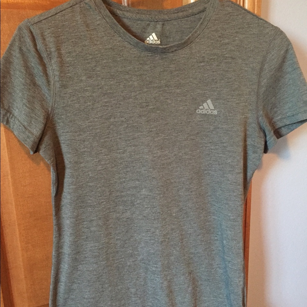 Gray adidas tee