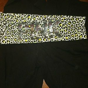 PINK yoga pants, size Medium.