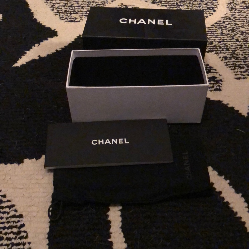 Chanel Sunglass pouch and box