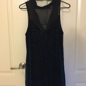 cute velvet and mesh dress!