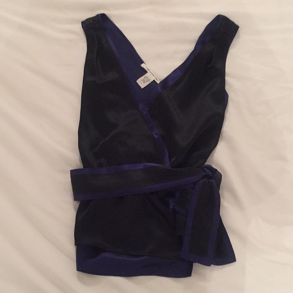 Silk wrap top