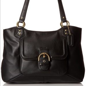 Coach Campbell Leather Belle carryall Black