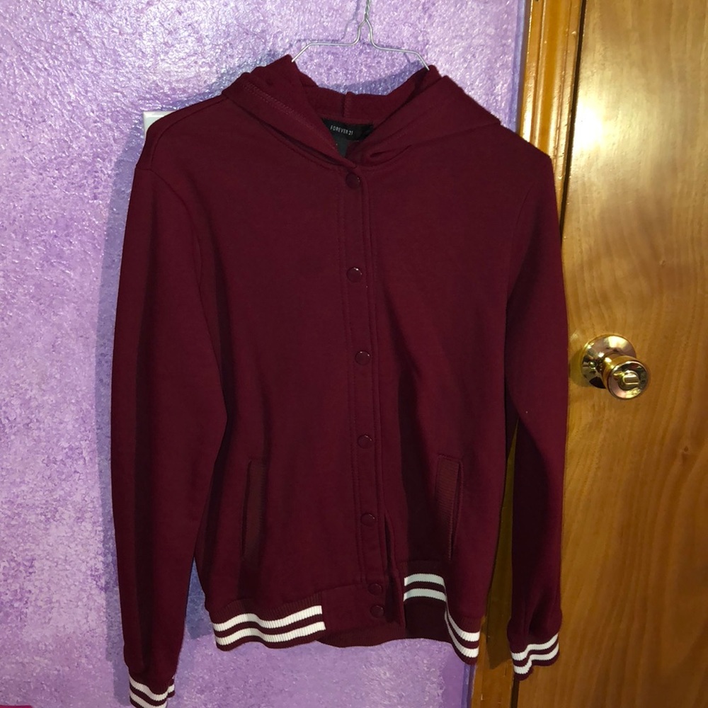 Cotton stripped bomber jacket