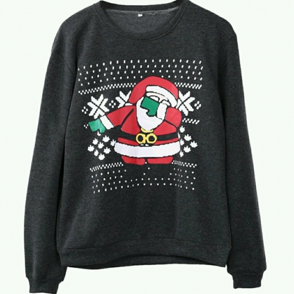 Ugly Christmas sweater Santa Dab