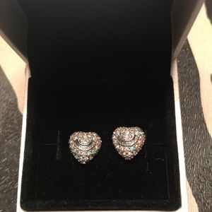 Juicy Couture heart studs