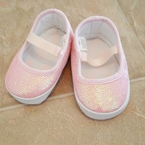 Baby Sequin Pink Shoes, 1