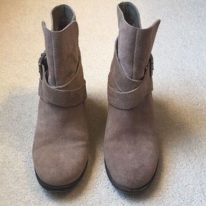 Gray booties