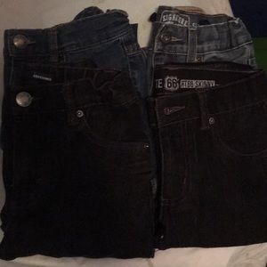 Lot of 4 pairs of boys jeans