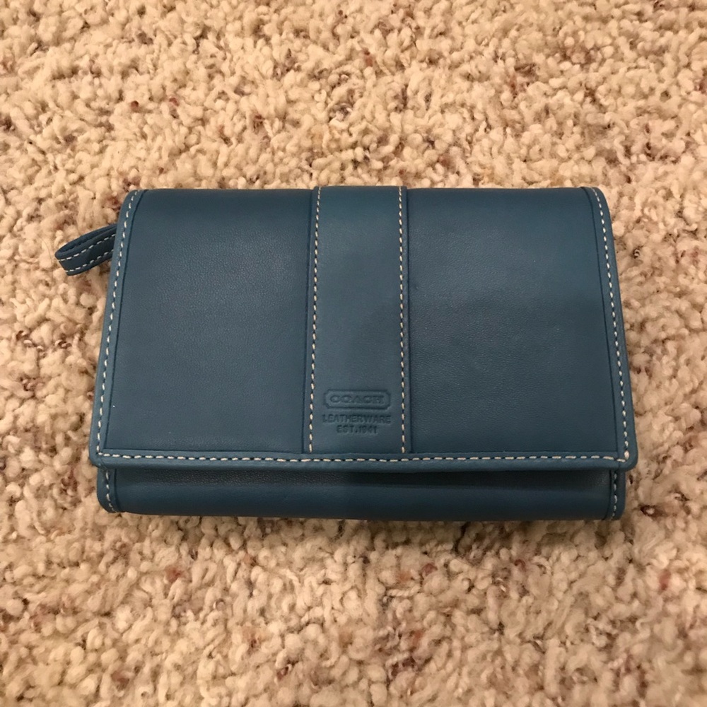 Blue Coach Wallet NWT !!!