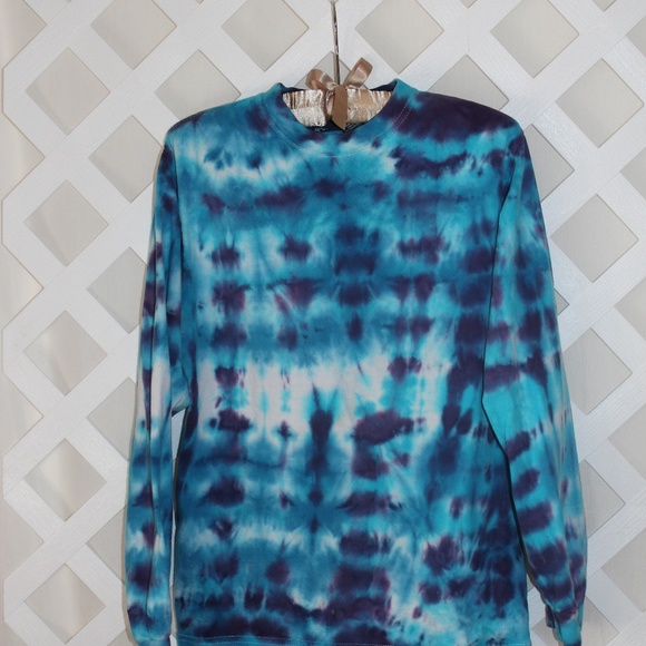Ladies Tye Dyed Woman's Blouse Size Small-vb - Picture 2 of 4