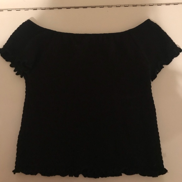 Off the shoulder smocked crop top - Picture 1 of 1