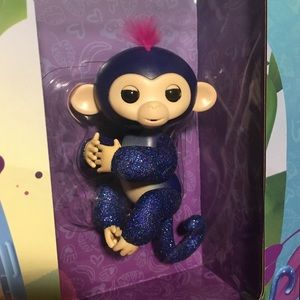Blue Glitter Fingerling with Monkeybars Playset