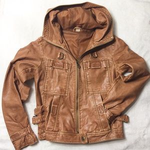 Vegan Leather Moto Jacket