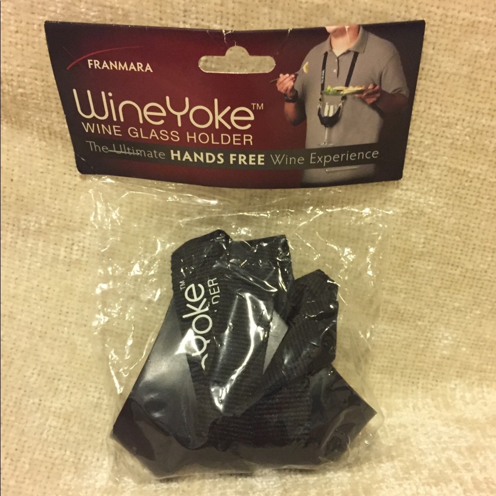 WineYoke - Handsfree Wine Glass Tote!