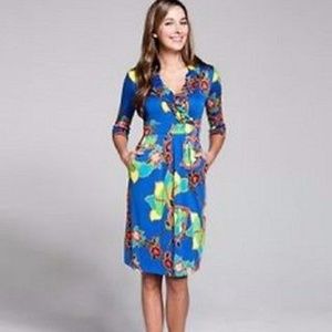 Lilly Pulitzer Blayney Ruffel Dress (Starry Blue)