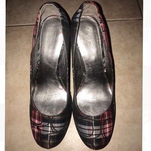 Plaid Coach Heels