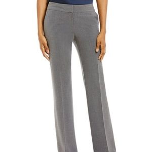 Tahari ASL Classic Straight Leg Gray Dress Pants 2