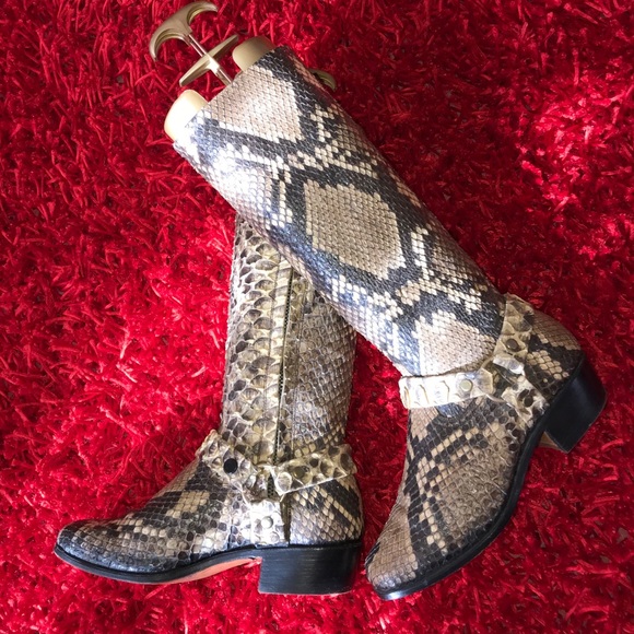 Genuine Python Leather Boots - Picture 3 of 8