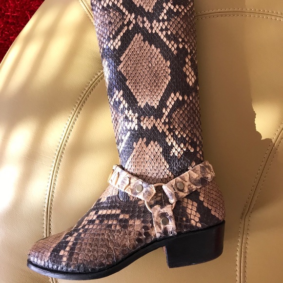Genuine Python Leather Boots - Picture 8 of 8