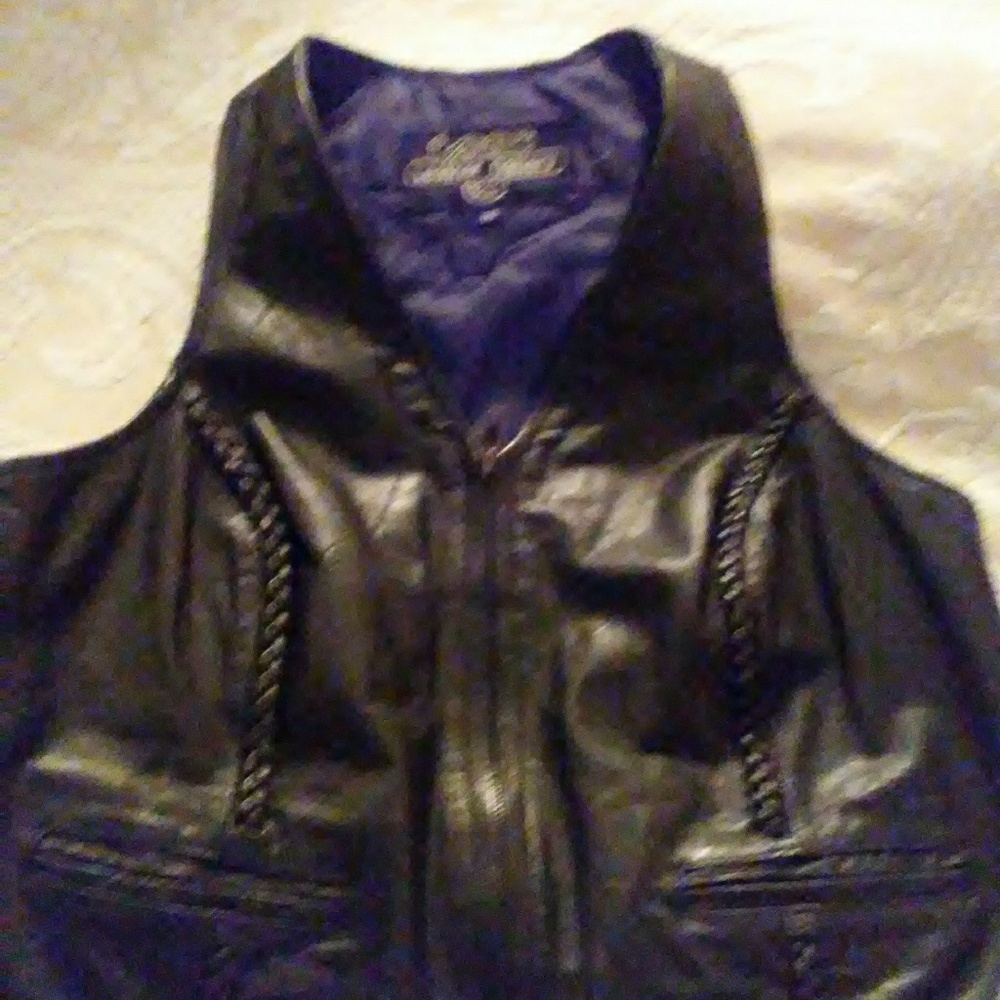 Leather Motorcycle vest