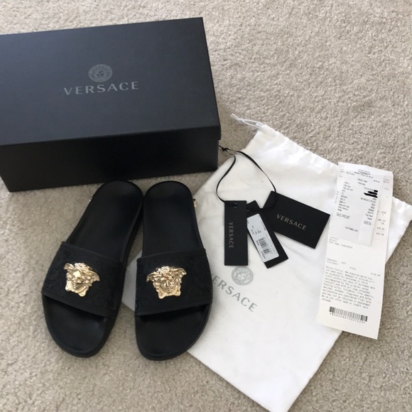 versace ladies slippers